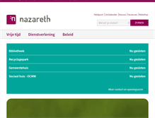 Tablet Screenshot of nazareth.be